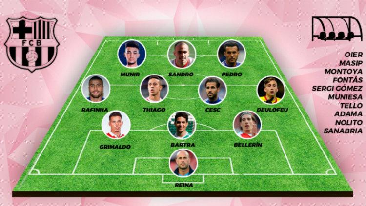 Starting XI pemain La Masia yang