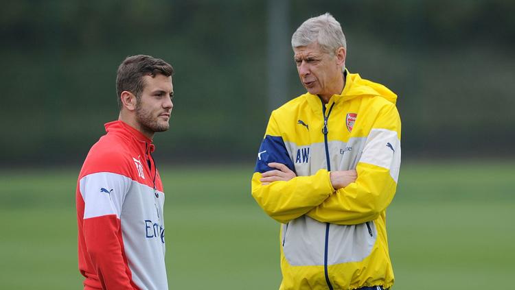 Jack Wilshere dan Arsene Wenger.