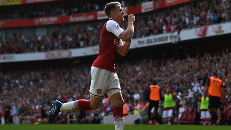 Mengingat kembali gol Aaron Ramsey untuk Arsenal di ajang Liga Europa. - INDOSPORT
