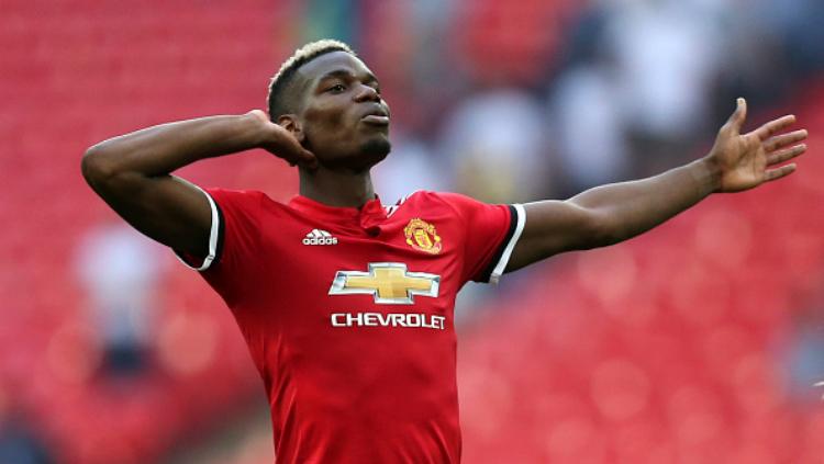 Paul Pogba selebrasi. Copyright: INDOSPORT