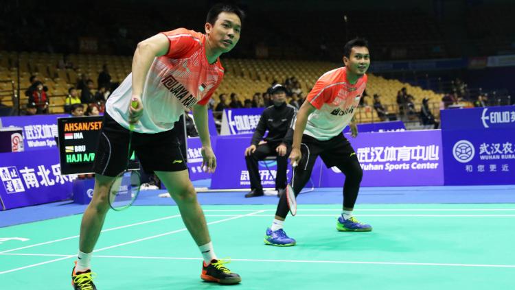 Hendra Setiawan/Mohammad Ahsan di BATC 2018. - INDOSPORT
