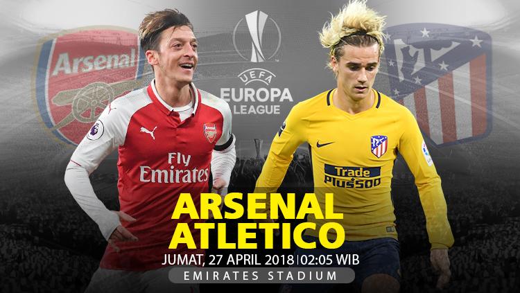 Prediksi Arsenal vs Atletico Madrid.