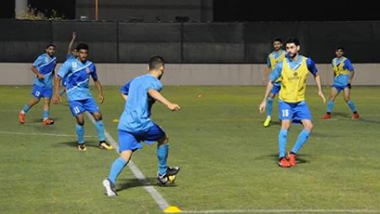 Situasi latihan Timnas Bahrain U-23. - INDOSPORT