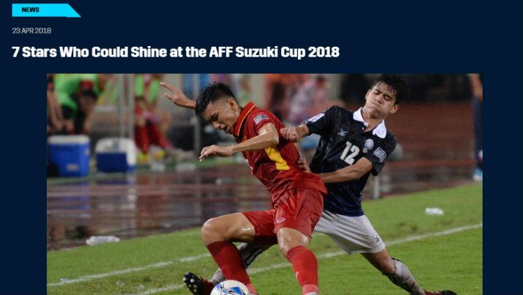 Situs resmi Piala AFF 2018 mengumumkan tujuh pemain yang akan bersinar.