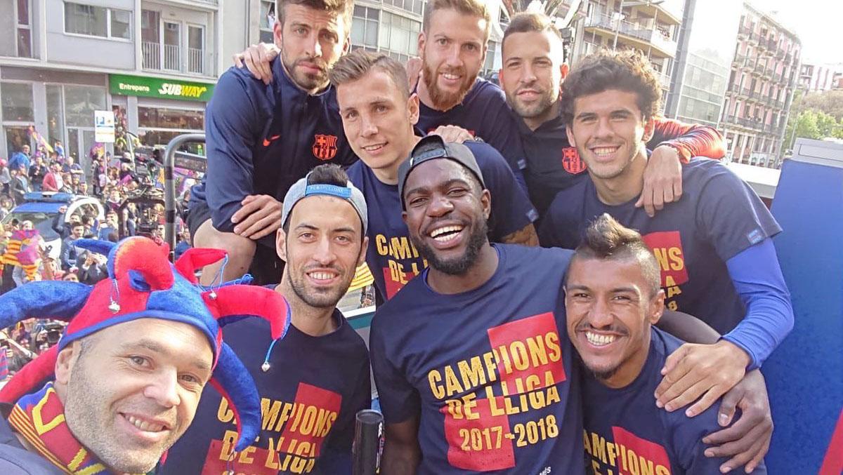 Parade Juara Barcelona Copyright: twitter.com/FCBarcelona