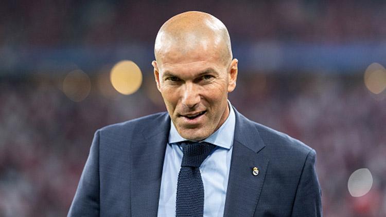 Zinedine Zidane, pelatih Real Madrid. Copyright: INDOSPORT