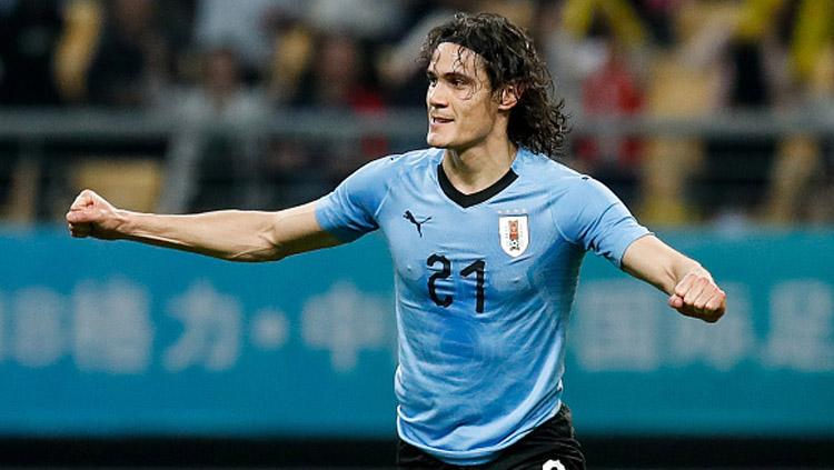 Edinson Cavani, striker Timnas Uruguay. Copyright: INDOSPORT