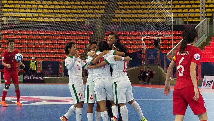 Timnas putri Indonesia vs Timnas putri Hongkong. - INDOSPORT