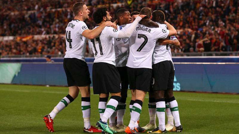 Selebrasi pemain Liverpool