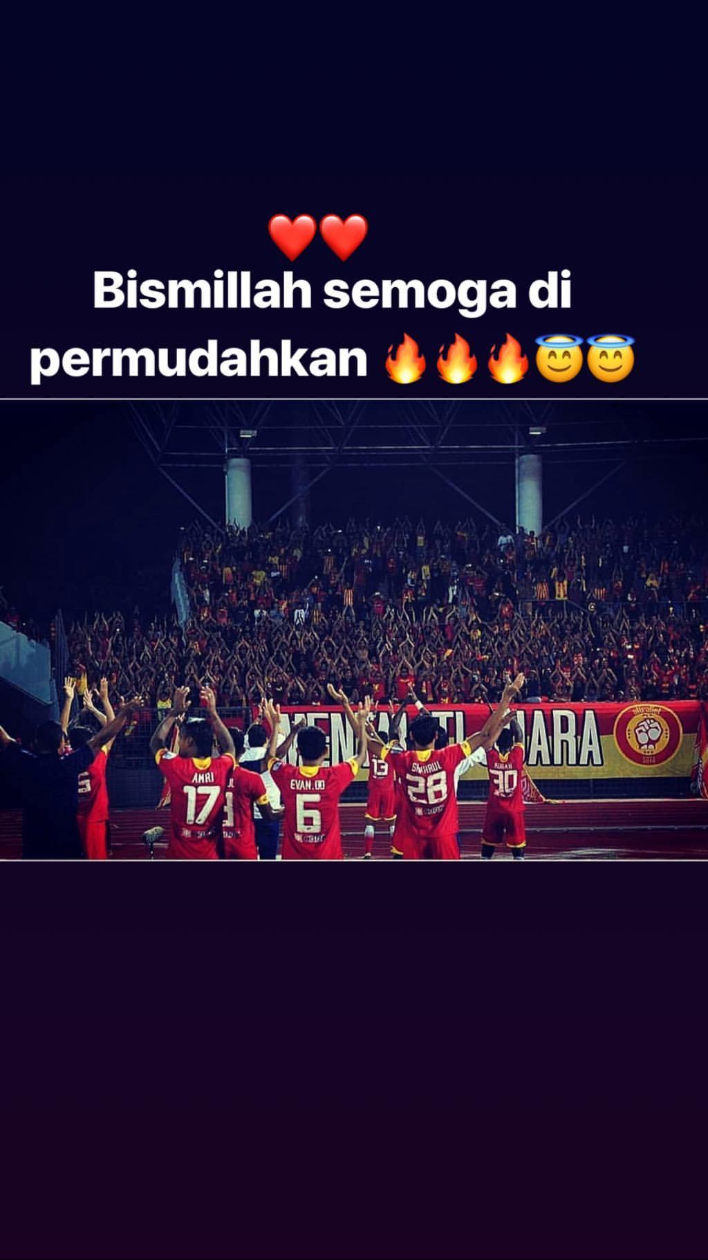 Evan Dimas yang tengah membela Timnas Indonesia mendoakan Selangor FA meraih kemenangan. Copyright: evhandimas/Instagram