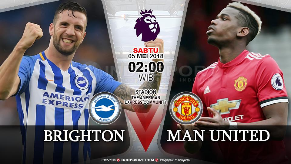 Indosport - Brighton vs Manchester United.