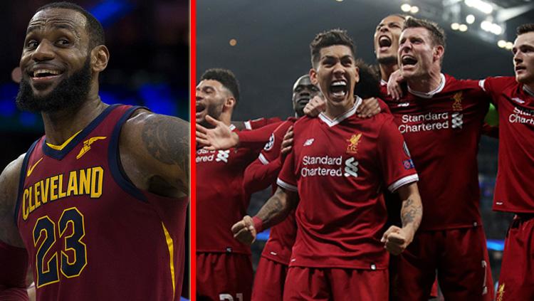 LeBron James dan Liverpool. - INDOSPORT