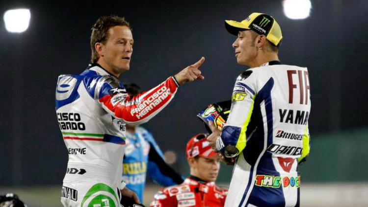 Konflik antara Valentino Rossi dan Sete Gibernau - INDOSPORT