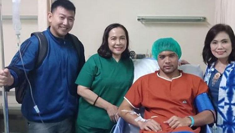 Andritany Ardhiyasa selepas di operasi.
