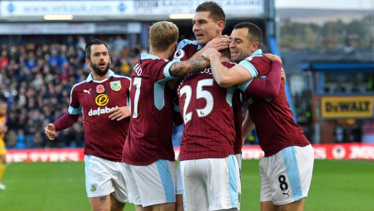 Selebrasi gol para pemain Burnley Copyright: Internet