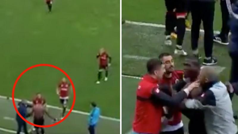 Florentin Pogba berseteru dengan rekan di timnya.