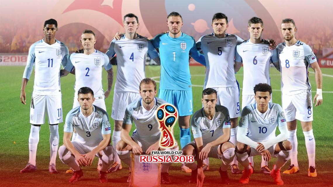 Skuat Timnas Inggris untuk Piala Dunia 2018.