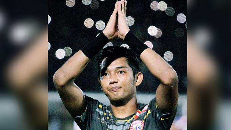 Indosport - Kiper Persija Jakarta, Rizky Darmawan.