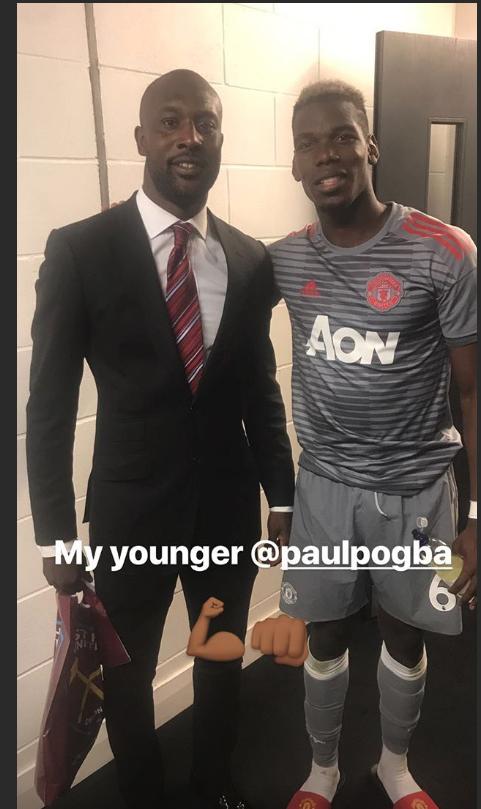 Carlton Cole dan Paul Pogba. Copyright: Story Carlton Cole