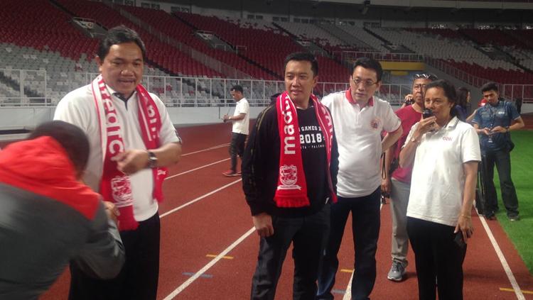 Menpora, Imam Nahrawi bersama presiden Madura United dan perwakilan Persija. - INDOSPORT