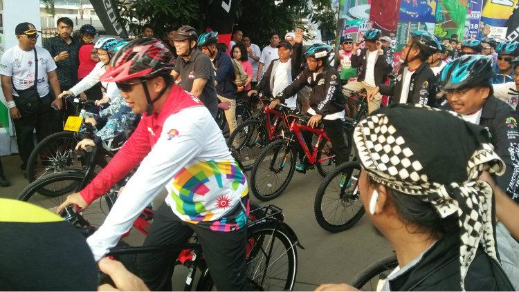 Imam Nahrawi buka kick off Sepeda Nusantara.