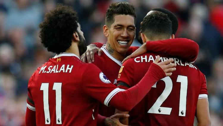 Salah, Firmino, Chamberlain.