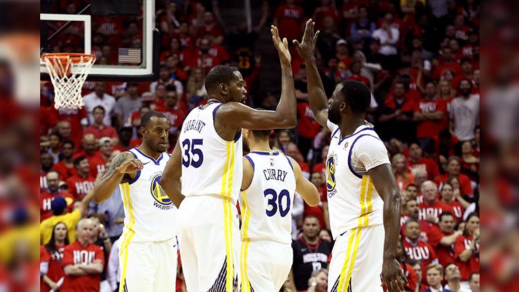 Golden State Warriors vs Houston Rockets. - INDOSPORT