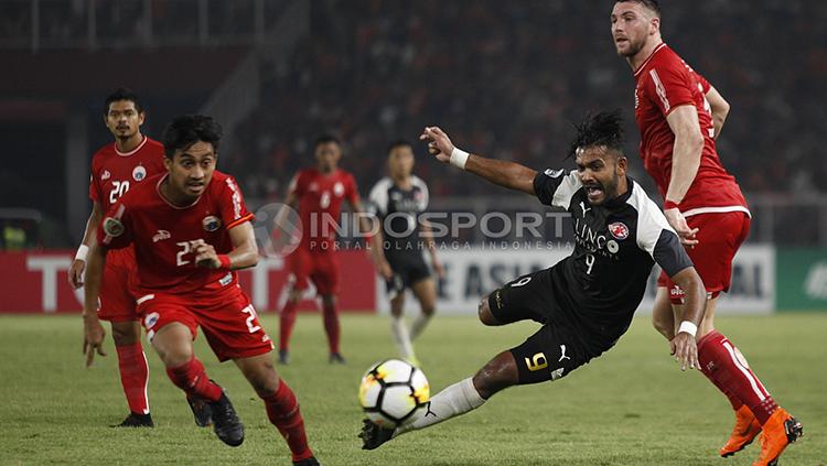 Pertandingan Persija Jakarta vs Home United pada ajang Piala AFC 2018 lalu.