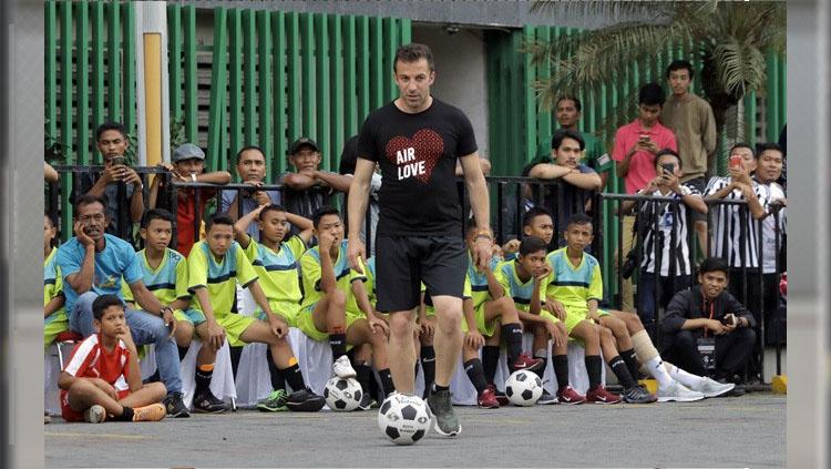 Del Piero coaching clinic di Plaza Medan.