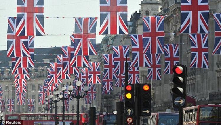 Bendera Union Jack. - INDOSPORT