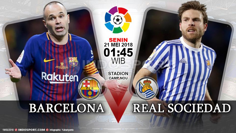 Prediksi Barcelona vs Real Sociedad. - INDOSPORT