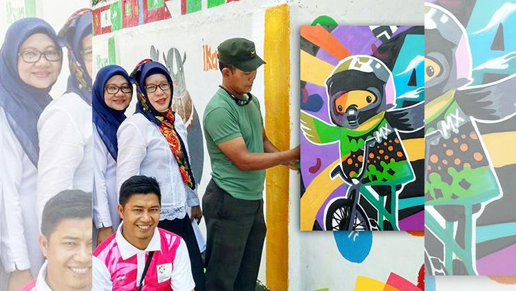 Antusias warga dalam menyambut Asian Games 2018 di Palembang. - INDOSPORT