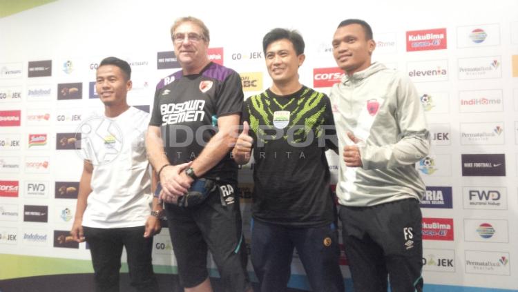 Konferensi pers jelang laga Persib Bandung vs PSM Makassar.