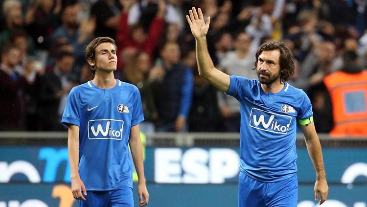 Laga Perpisahan Andrea Pirlo. - INDOSPORT