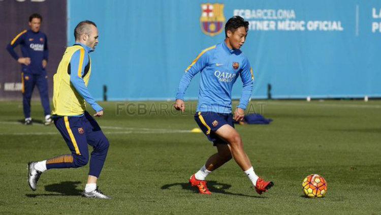 Pemain Korea Selatan U-23 Paik Seung-ho, yang pernah bermain di akademi Barcelona.