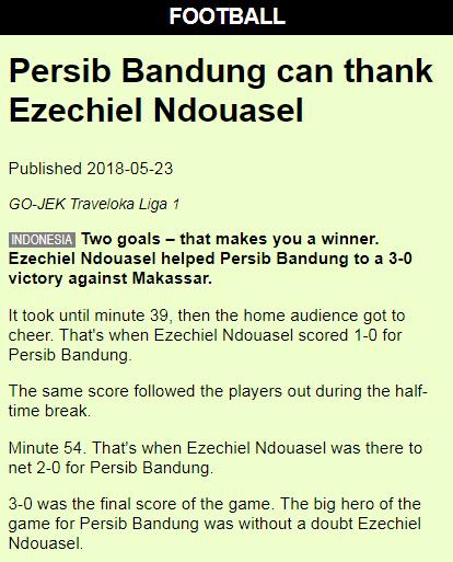 Persib Bandung disorit media asing. Copyright: Internet