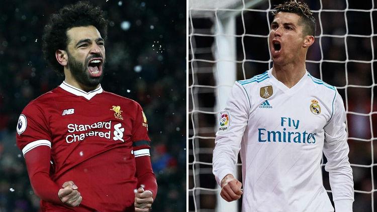 Cristiano Ronaldo vs Mohamed Salah - INDOSPORT