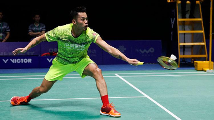 Lin Dan di gelaran Piala Thomas 2018.