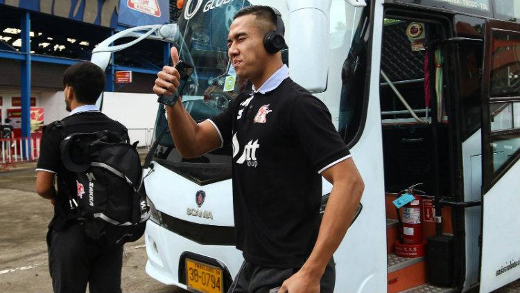 Pemain PTT Rayong Ryuji Utomo.