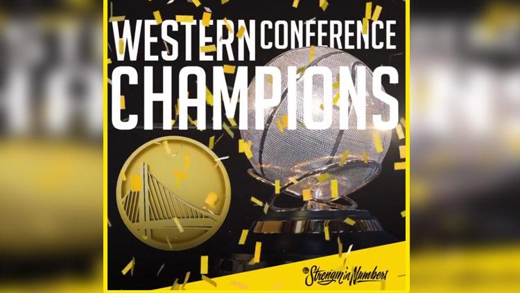 Golden State Warriors juara NBA Wilayah barat 2018. - INDOSPORT