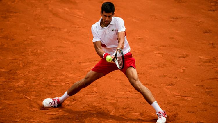 Novak Djokovic saat beraksi di Prancis Terbuka 2018. - INDOSPORT