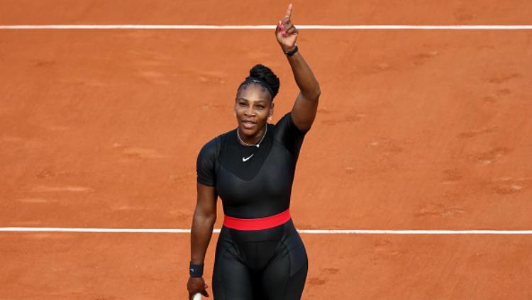 Serena Williams di Prancis Terbuka 2018.