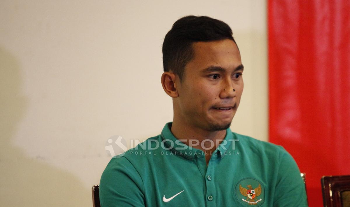 Bek Timnas Indonesia U-23, Ricky Fajrin. Copyright: Herry Ibrahim/Indosport.com