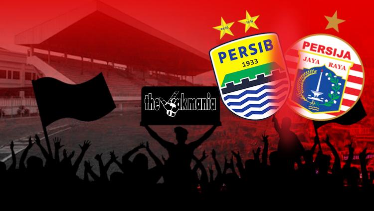 Indosport - Persib Bandung vs Persija Jakarta.