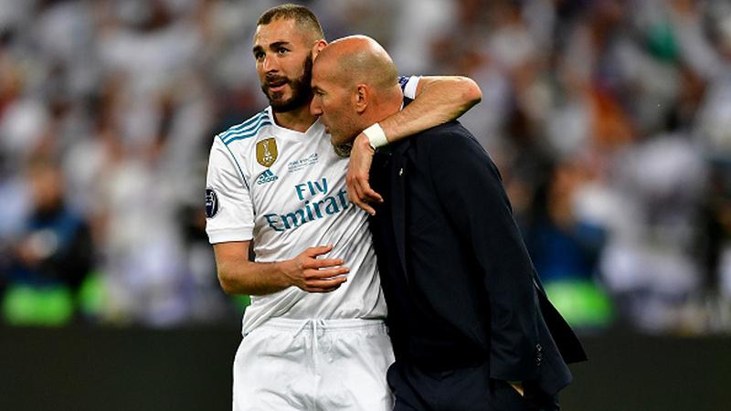 Zinedine Zidane dan Karim Benzema