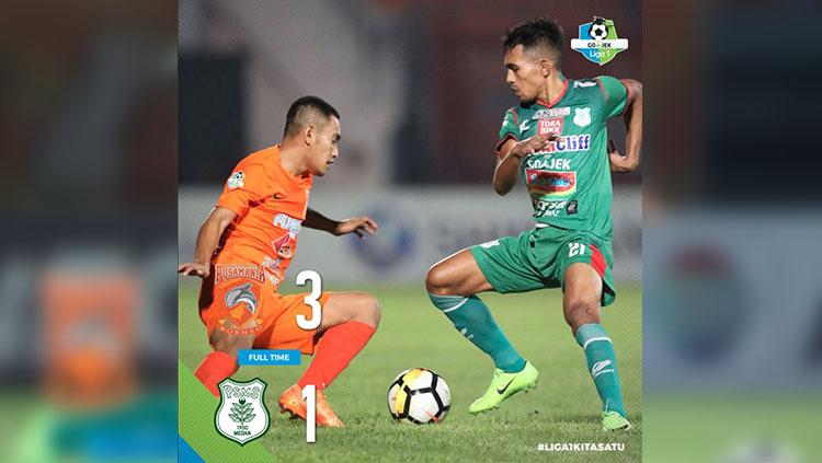 Laga Borneo FC vs PSMS Medan berkahir dengan kemenangan Borneo. - INDOSPORT