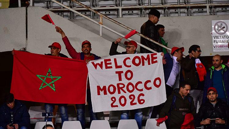 Pendukung Timnas Maroko.