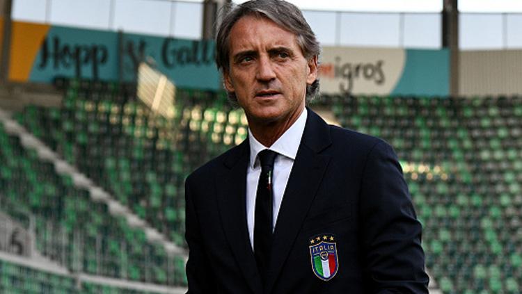 Roberto Mancini, pelatih Timnas Italia.