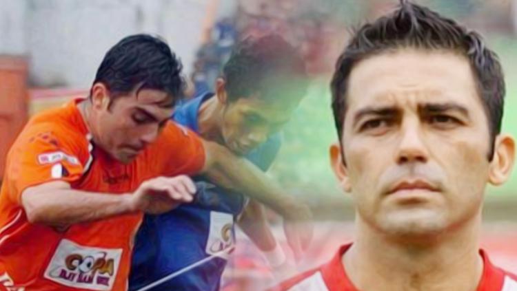 Javier Roca saat mengenakan jersey Persija Jakarta melawan PSIS Semarang. Copyright: INDOSPORT