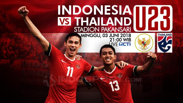 Indonesia U-23 vs Thailand U-23. - INDOSPORT